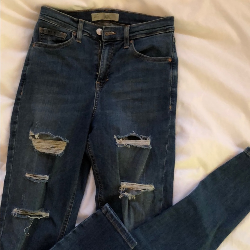 J Brand ‘Jamie’ high waist skinny distressed jeans